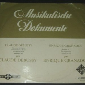 DEBUSSY Danseuses de Delphes GRANADOS Goyescas No. 1 Telefunken WE 28000 10″ LP