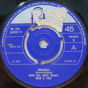 Dave Dee, Dozy, Beaky, Mick & Tich – Hideaway / Here’s A Heart 1966 UK popsike