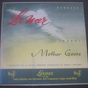 Debussy / La Mer Ravel / Mother Goose Ernest Ansermet London LLP 388 LP 1951