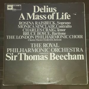 Delius A Mass Of Life Beecham  CBS 61182/3 2 lp