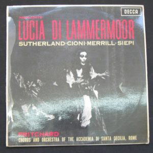 Donizetti – LUCIA DI LAMMERMOOR – SUTHERLAND – PRITCHARD . DECCA LXT 5684 lp 62