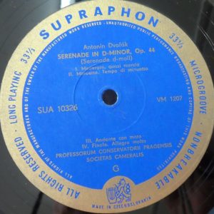 Dvorak – Serenades Op.22 & Op. 44  Talich   Supraphon ‎SUA 10326 lp EX