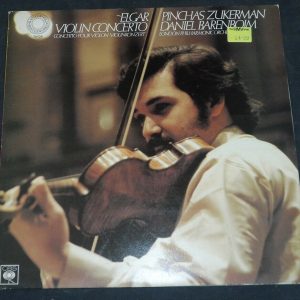 Elgar ‎- Violin Concerto Barenboim Zukerman CBS 76528 lp EX