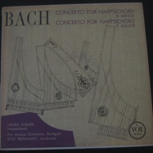 Elsner / Reinhardt – bach : harpsichord String Concerto VOX PL 9510 lp 1955