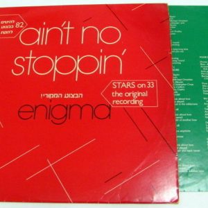 Enigma – Ain’t No Stoppin’ LP stars on 33 ISRAELI PRESS