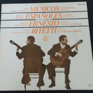 Ernesto Bitetti – Guitar Spanish Musicians Hispavox  HH 10-344 LP EX