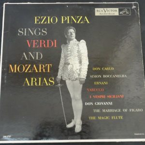 Ezio Pinza – Verdi & Mozart Arias  RCA LM 1751 lp 50’s ex