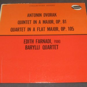 Farnadi / Barylli Quartet Dvorak Piano Quintet String Quartet WESTMINSTER lp