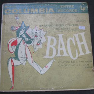 Fritz Reiner – Bach – Six Brandenburg Concerti Columbia Entre RL-3106 RARE lp