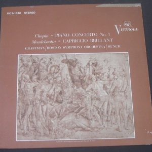 GARY GRAFFMAN LP : Chopin / Mendelssohn Piano , Munch RCA VICS 1030 lp