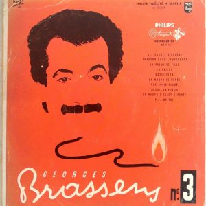Georges Brassens – et sa guitare 10″ LP France Chanson Philips Minigroove