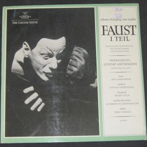 Goethe – Gustaf Gründgens – Paul Hartmann – Faust Teil 1 – DGG LP