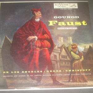 Gounod ‎– Faust (Highlights) Los Angeles Gedda Cluytens RCA LM-1825 1955 LP EX