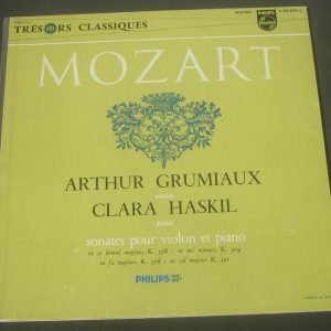 Grumiaux / Haskil – Mozart Sonatas For Violin and Piano PHILIPS L 00.432 L lp