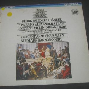 HAENDEL Concerto Alexander’s Feast Harnoncourt Tachezi Teldec lp Digital