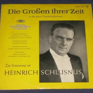 HEINRICH SCHLUSNUS –  10″ DGG LP LPE 17169 Tulip