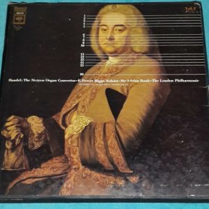 Handel Organ Concertos Boult Power Biggs  Columbia 2-Eye D3S 778 3 LP Box EX