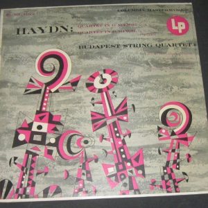 Haydn – Budapest String Quartet Columbia ML 4922 6 Eye lp 50’s Flora Art Covers