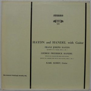 Haydn – Quartet in G Minor / Handel – Sonata Classical Guitar Karl Scheit LP
