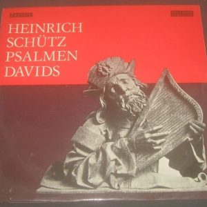 Heinrich Schutz – Psalmen Davids . Wilhelm  Ehmann Cantate ‎ 658215 LP EX