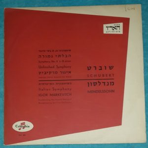 Igor Markevitch – Schubert / Mendelssohn Symphonies Columbia FCX 405  LP