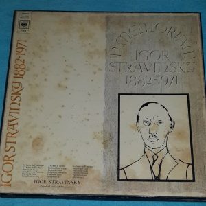 In Memoriam Igor Stravinsky  CBS 77333 3 LP Box