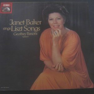 Janet Baker Sings Liszt Songs Geoffrey Parsons – piano HMV EMI ASD 3906 LP EX
