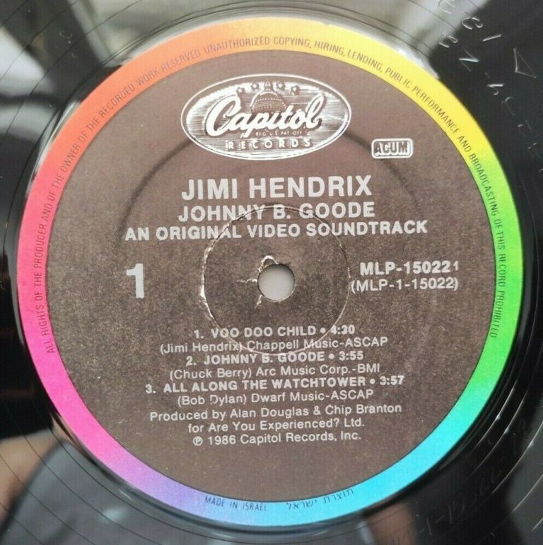 Jimi Hendrix Johnny B. Goode An Original Video Soundtrack Mini LP