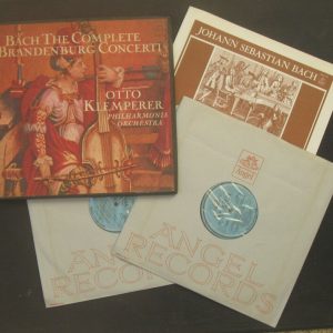 KLEMPERER Bach Complete Brandenburg Concerti . Angel Blue Label 3627 2 lp Box
