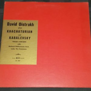 Khachaturian / Kabalevsky Violin Concertos Kabalevsky Oistrakh Bruno lp 1958
