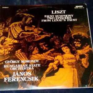 Liszt Faust Symphon Two Episodes From Lenau’s Faust Ferencsik Hungaroton 2 LP EX