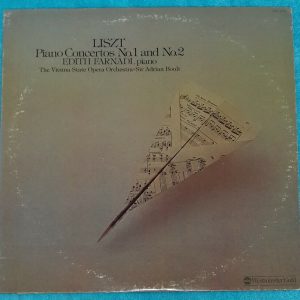 Liszt ‎- Piano Concertos No. 1 & 2 Boult Farnadi Westminster Gold WGS-8313 LP EX