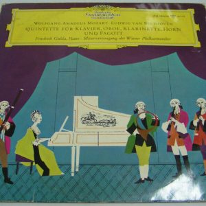 MOZART BEETHOVEN Quintet for Klavier Oboe Clarinet GULDA LPM 18638 DGG tulips