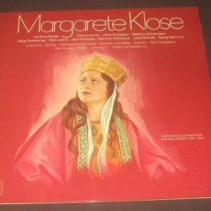 Margarete Klose – Opera Arias   BASF 22 21484-2 Gatefold 2 LP Germany EX
