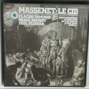 Massenet : Le Cid Domingo , Bumbry , Plishka   Queler  CBS‎ 79300 3 LP Box EX