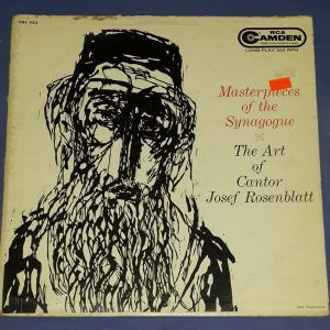 Masterpieces of the Synagogue Cantor Josef Rosenblatt  RCA CAL 453 LP  Jewish