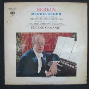 Mendelssohn – Concerto no. 1 & 2 For Piano And Orchestra LP SERKIN CBS ED1