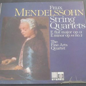 Mendelssohn – String Quartets . Fine Arts Quartet Saga STXID 5146 lp EX