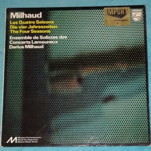 Milhaud The Four Seasons Ensemble De Solistes Des Concerts Lamoureux Philips  LP