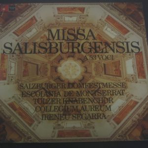 Missa Salisburgensis A 53 Voci Ireneu Segarra BASF / Harmonia Mundi  25220737 LP