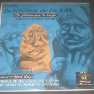 Mozart Arias From Die Entführung Aus Dem Serail Krips ‎LONDON LLP 458 LP EX 51′