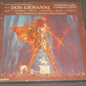 Mozart – Don Giovanni Leinsdorf Nilsson Price RCA LM 6410 4 LP Box EX