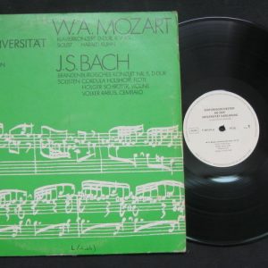 Mozart Piano Concerto Bach Brandenburg  Dieter Kohnlein ELECTROLA lp Rare