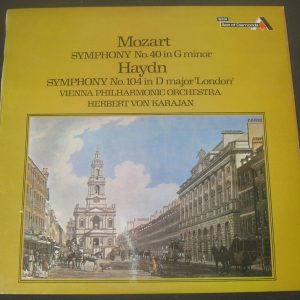Mozart Symphony 40 / Haydn Symphony 104 Karajan Decca SDD 233 lp EX