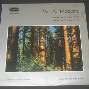 Mozart – Symphony No 33 & 34 Leinsdorf  Westminster PWN 303 lp EX