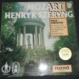 Mozart  Violin Concertos Gibson Szeryng  Philips ‎- 6570 109 lp EX