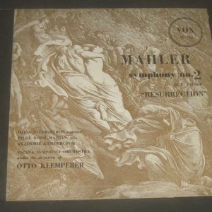 OTTO KLEMPERER Mahler Symphony No 2 Resurrection VOX PL 7012 2 LP ED1 1951 RARE