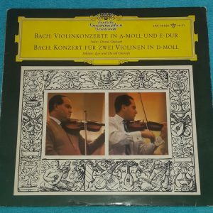 Oistrach Bach – Violin Concertos  DGG LPM 18 820 Tulips Germany LP 1964