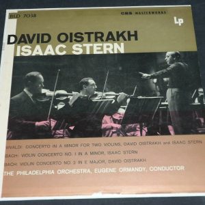 Oistrakh Stern Ormandy : Vivaldi / Bach Violin Concertos CBS BLD 7039 lp ex