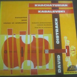 Oistrakh khachaturian / Kabalevsky Violin Concerto acropole / bruno lp EX RARE